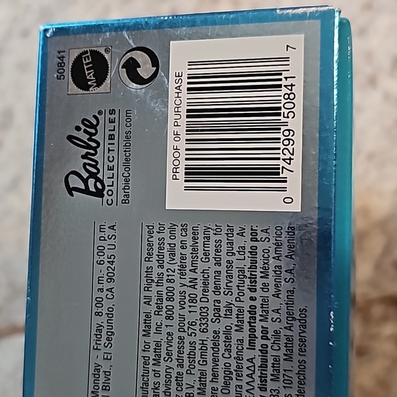 NIB 2001 Mattel Barbie Collector Edition Barbie 2001- 74299 50841 - Picture 6 of 6